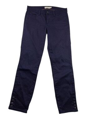 Tory Burch Emmy Ankle Pants in Navy Daisy Dots